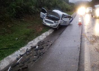 Acidente envolve veículo da saúde da região em Santo Amaro