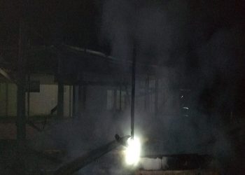 Incêndio no salão da Capela São José em Águas Sulfurosas