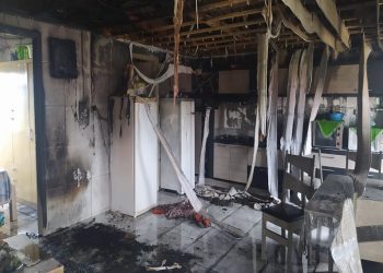 Incêndio e desmaio em residência de Correia Pinto