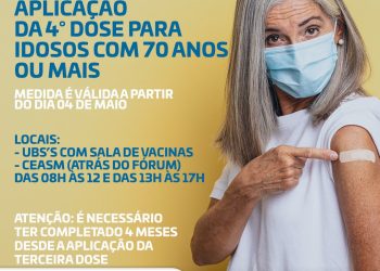 Começa nesta quarta-feira em Lages a aplicação da quarta dose contra Covid-19