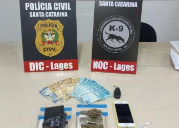 DIC de Lages prende traficantes que entregavam drogas por meio de delivery
